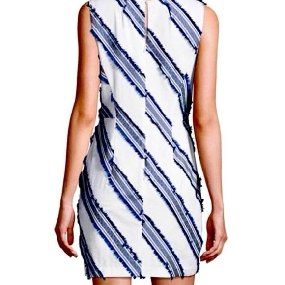#700 MILLY Kendra Diagonal Mini Dress New with tags - Picture 3 of 12